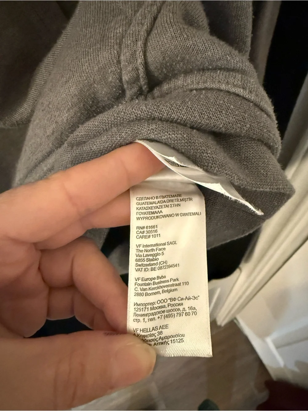 The North Face Hoodie Men’s S Gray Green Logo Pullover Fleece Fall 2017
